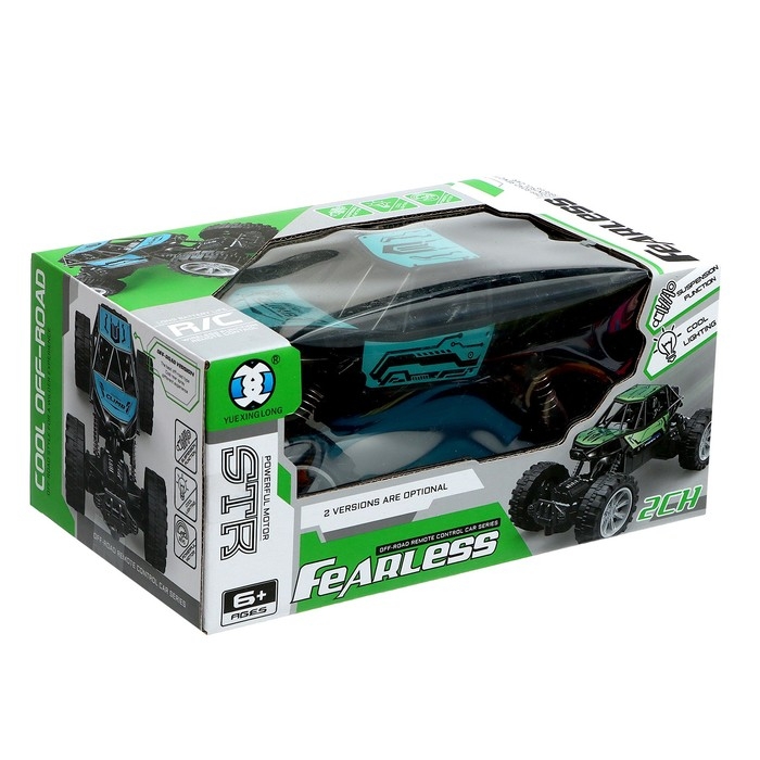 Джип &laquo;Вездеход&raquo;, радиоуправление, свет, на батарейках, синий