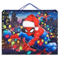 Пакет подарочный "С Новым годом!", 31х40х11 см, упаковка, Человек-паук