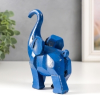 Сувенир полистоун "Синий слон" 4,5х10х12,3 см Сувенир полистоун "Синий слон" 4,5х10х12,3 см