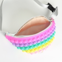 Сумка поясная детская на молнии &laquo;Выбражулька&raquo;, pop it, цвет разноцветный