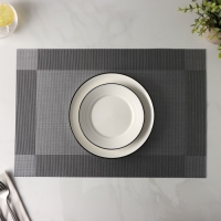 Салфетка сервировочная на стол Доляна &laquo;Шахматы&raquo;, 45&times;30 см, цвет серебристый