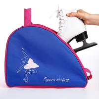 Сумка для роликовых коньков &laquo;FIGURE SKATING&raquo;, 40х32х20 см, синий цвет