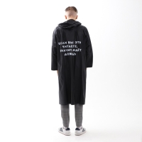 Дождевик взрослый плащ &laquo;Если вы это читаете, идёт дождь&raquo;, размер 42-48, 60 х 110 см, цвет чёрный