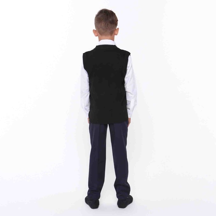 Школьный жилет для мальчика, цвет черный, рост 152-158 см Школьный жилет для мальчика, цвет черный, рост 152-158 см