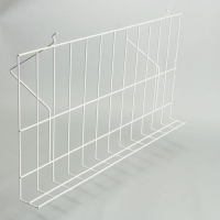 Полка проволочная для экономпанелей, наклонная, 30 градусов, 60&times;33,4, цвет белый