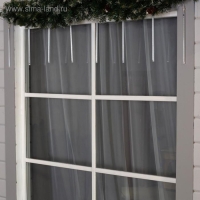 Гирлянда «Сосульки» 2.5 × 0.3 м, IP65, прозрачная нить, 192 LED, свечение белое с эффектом стекания, 12 В Гирлянда «Сосульки» 2.5 × 0.3 м, IP65, прозрачная нить, 192 LED, свечение белое с эффектом стекания, 12 В