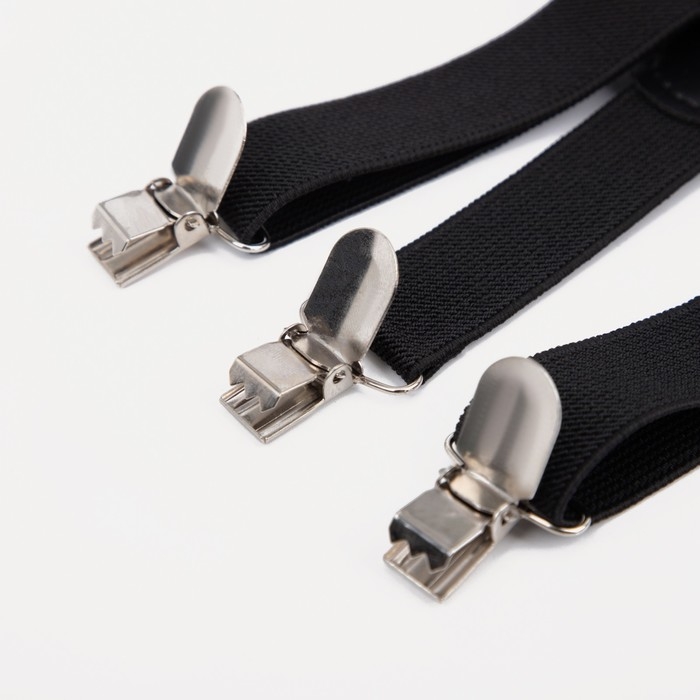 Подтяжки детские «Выбражулька», ширина 2.5 см, бабочка, цвет чёрный Подтяжки детские «Выбражулька», ширина 2.5 см, бабочка, цвет чёрный