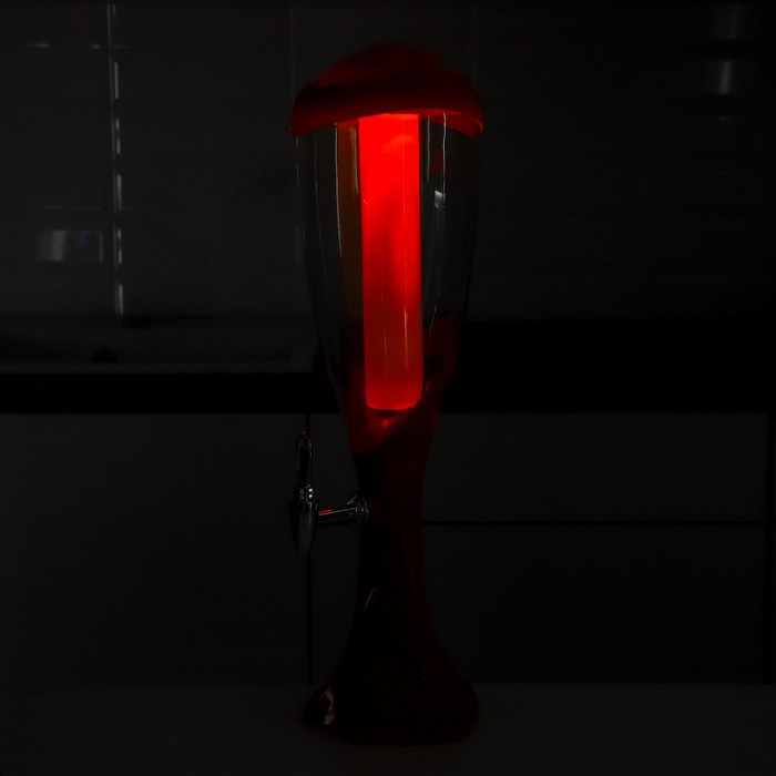 Башня пивная &laquo;Вавилон&raquo;, 3 л, цвет красный