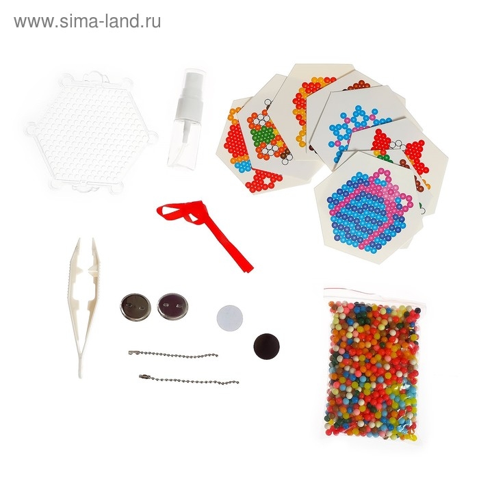 Аквамозаика «Новогодний вечер», 8 фигурок, в пакете Аквамозаика «Новогодний вечер», 8 фигурок, в пакете