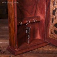 Ключница "Узоры" дерево 28х16х6 см