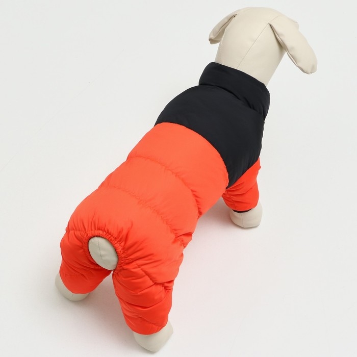 Комбинезон Комбинезон "Умка", размер 18 (ДС 40 см, ОГ 50 см, ОШ 38 см), чёрно-оранжевый