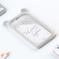 Чехол для бейджа с ушками «Мишка», 7 х 12 см Чехол для бейджа с ушками «Мишка», 7 х 12 см