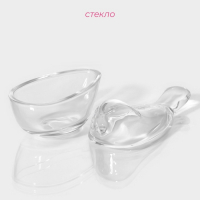 Ёмкость стеклянная для варенья и мёда Доляна &laquo;Синичка&raquo;, 80 мл