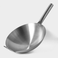Сковорода-Wok Hanna Knövell из нержавеющей стали Chief, d=32 см, с ручкой Сковорода-Wok Hanna Knövell из нержавеющей стали Chief, d=32 см, с ручкой