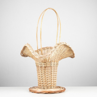 Корзина аранжировочная воланообразная, D=44 см, 37х34 см Корзина аранжировочная воланообразная, D=44 см, 37х34 см