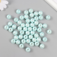 Набор бусин "Жемчуг" d 12 мм, 250 гр, светло- голубой