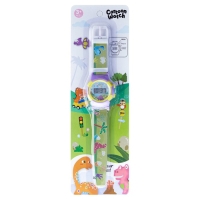 Часы наручные электронные детские "Динозавры", d-4 см, длина 19.5 см