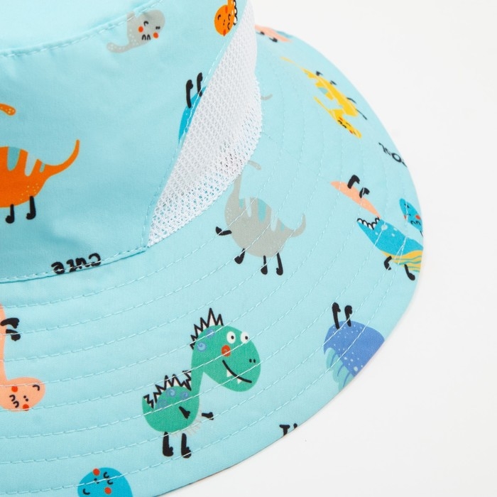 Панама детская MINAKU Панама детская MINAKU "Дино", цв, голубой, р-р 54