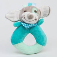 Погремушка мягкая на кольце «Собачка», Крошка Я Погремушка мягкая на кольце «Собачка», Крошка Я