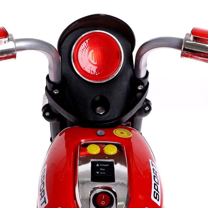 Детский электромобиль &laquo;Чоппер&raquo;, с аккумулятором, световые и звуковые эффекты, цвет красный