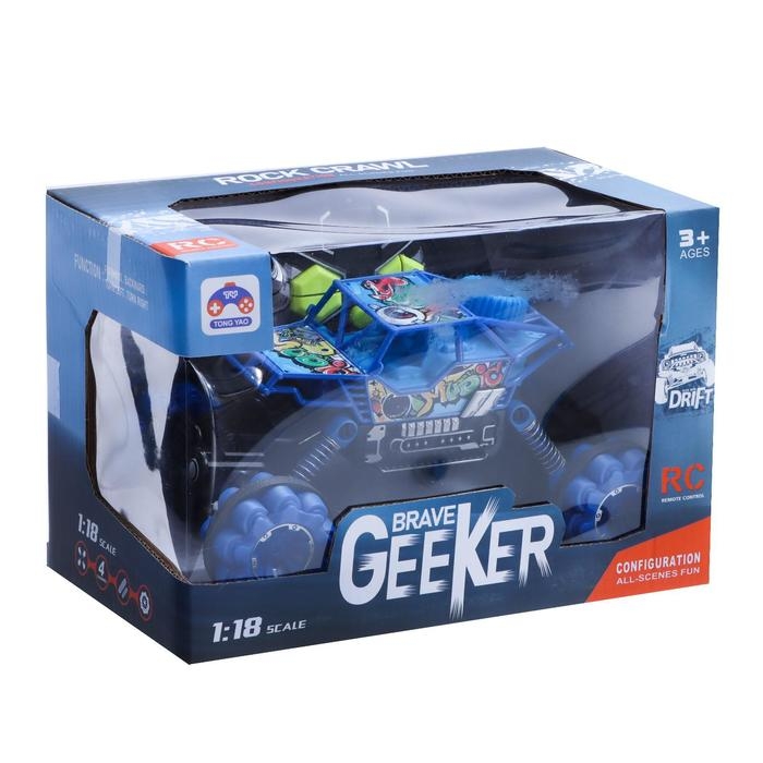 Джип радиоуправляемый &laquo;Краулер&raquo;, 1:16, работает от аккумулятора, цвет синий