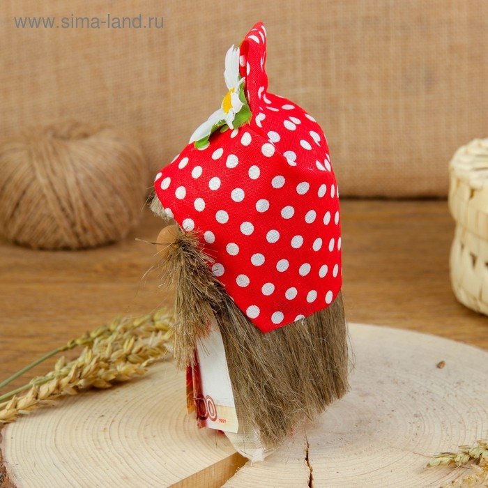 Оберег &laquo;Домовой с рублями&raquo;, микс