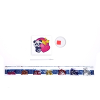 Алмазная мозаика наклейка для детей «Мишка», 10 х 10 см. Набор для творчества Алмазная мозаика наклейка для детей «Мишка», 10 х 10 см. Набор для творчества