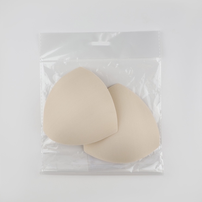 Чашки для бюстгальтера &laquo;Треугольник&raquo;, евро 70-75, пара, цвет бежевый