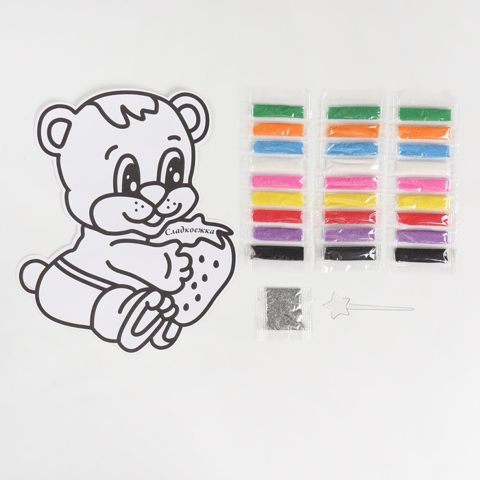 Фреска &laquo;Сладкоежка&raquo;, 9 цветов песка