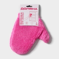 Варежка для уборки Доляна, 22&times;26 см, 40 гр, двухсторонняя, мягкая, микрофибра