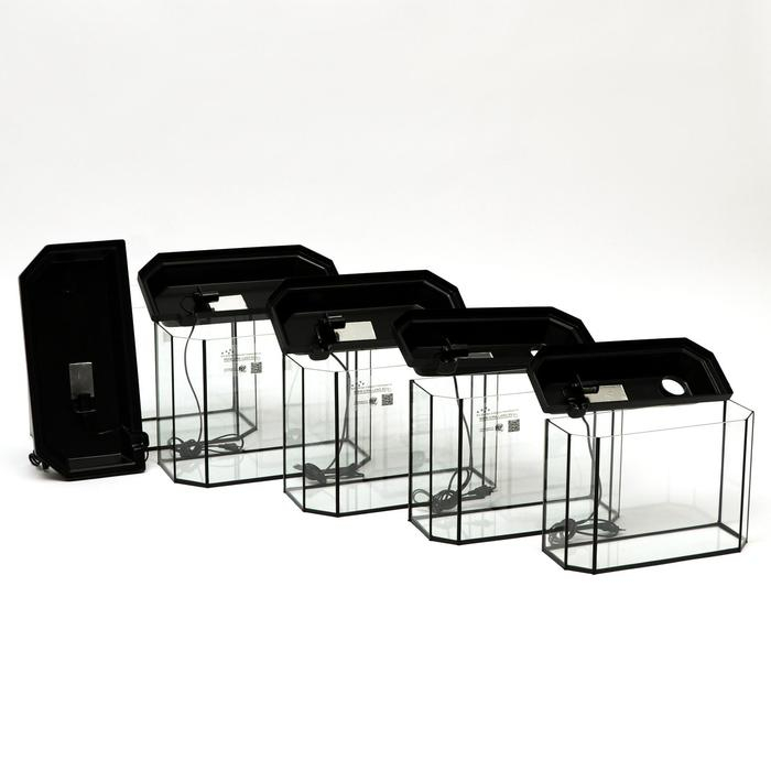 Комплект аквариумов Комплект аквариумов "Матрешка" - 5шт, Панорамные с крышками, 15 л, 20 л, 25 л, 30 л, 40 л