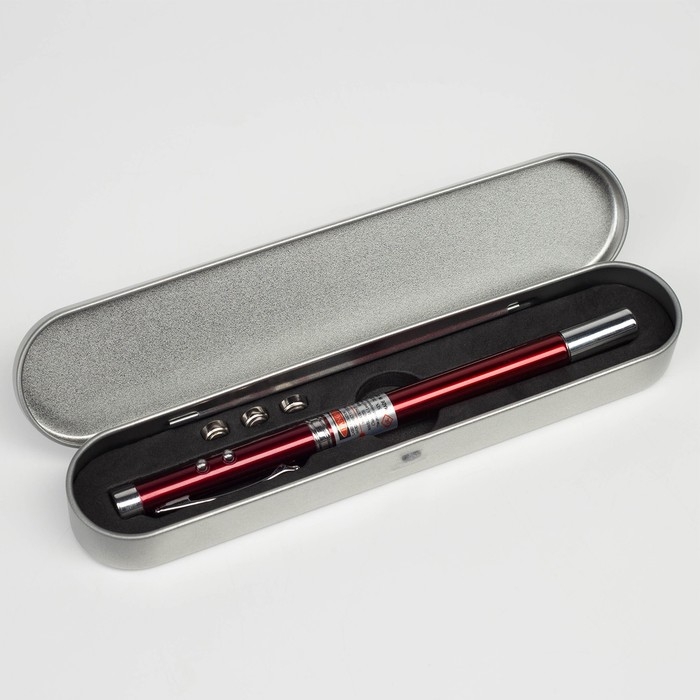 Лазерная указка, выдвижная, 3 в 1: 670 нм, 3 LR44, красный луч, 15 х 1 см Лазерная указка, выдвижная, 3 в 1: 670 нм, 3 LR44, красный луч, 15 х 1 см