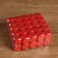 Кости игральные, 3 х 3 см, набор 50 шт