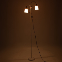 Торшер 19024/2WT E27 40Вт белый 22х22х160 см