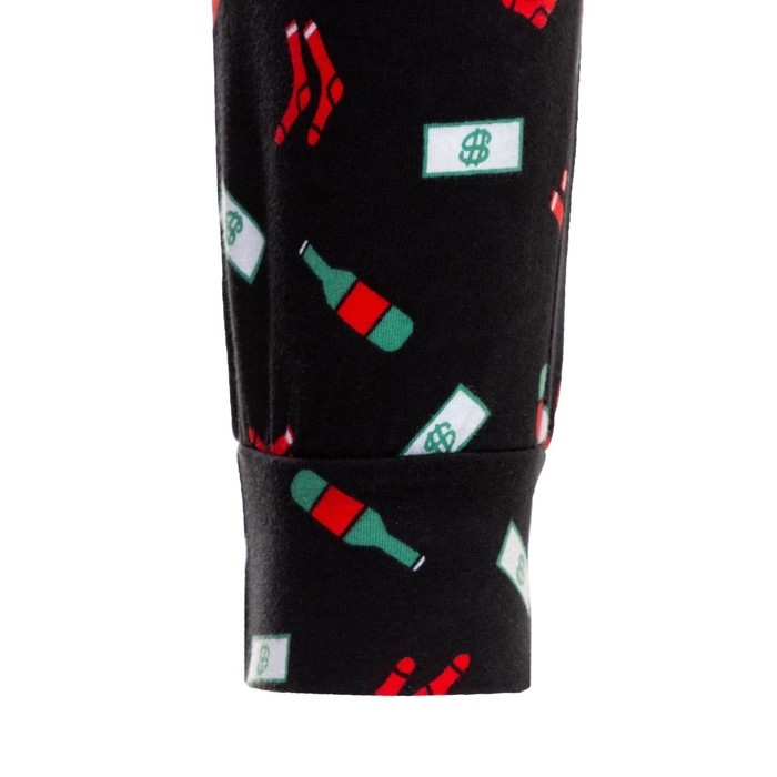 Пижама новогодняя мужская KAFTAN "Chill bro", цвет чёрный, размер 50