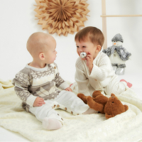 Комбинезон вязаный Крошка Я "Снежинка" рост 74-80 см