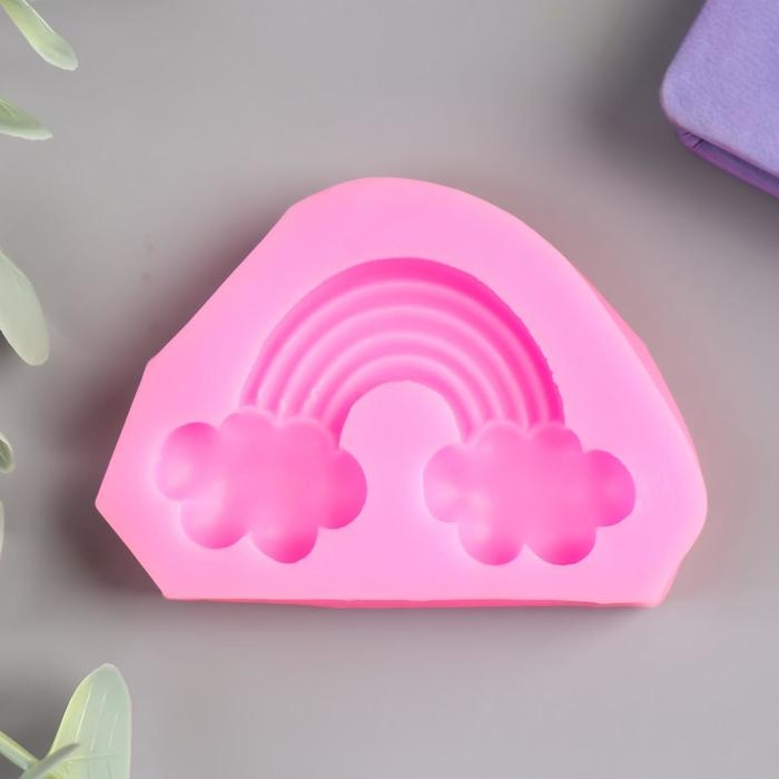 Молд силикон Молд силикон "Радуга с облачками" 3,8х5,7 см