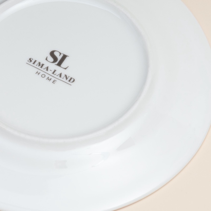 Тарелка новогодняя SL Home «Прекрасное время», d=16 см, десертная, фарфор Тарелка новогодняя SL Home «Прекрасное время», d=16 см, десертная, фарфор