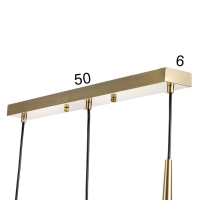 Светильник BayerLux Подвес BayerLuxной "Титан" 3хLED 18Вт 4000К золото 50х4х30-180см Светильник BayerLux Подвес BayerLuxной "Титан" 3хLED 18Вт 4000К золото 50х4х30-180см