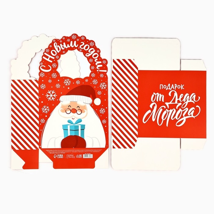 Коробка новогодняя складная &laquo;Подарок от Деда Мороза&raquo; 18.4 х 30.4 х 7.3 см, Новый год