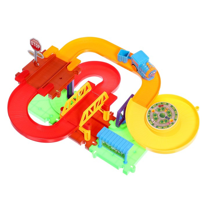 Железная дорога «Весёлое путешествие», работает от батареек Железная дорога «Весёлое путешествие», работает от батареек