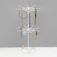 Вертушка, 2 яруса по 8 крючков, 21,5&times;21,5&times;41 см, цвет белый