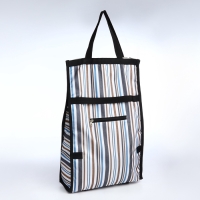 Сумка хозяйственная складная на липучке, 2 колеса, цвет разноцветный Сумка хозяйственная складная на липучке, 2 колеса, цвет разноцветный