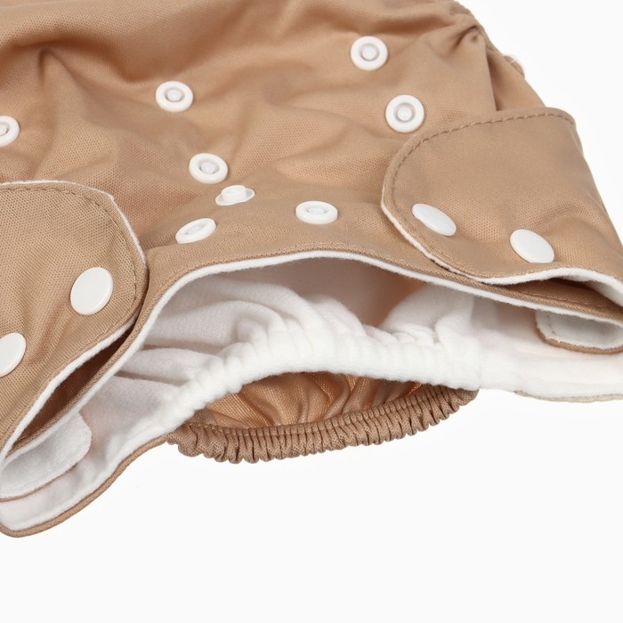 Многоразовый подгузник &laquo;Львенок&raquo;, 3-15 кг, цвет коричневый, Крошка Я