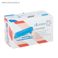 Степлер №10, до 10 листов, Attomex МИНИ, встроенный антистеплер, чёрный