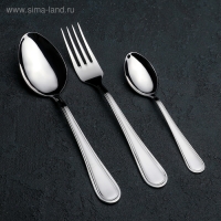 Набор столовых приборов &laquo; Рапсодия&raquo;, 18 предметов, картонная коробка, цвет серебряный