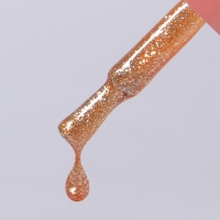 Гель лак для ногтей &laquo;COLOR CHROME&raquo;, 3-х фазный, 10 мл, LED/UV, цвет золотистый (66)