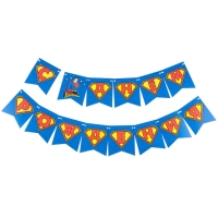 Набор одноразовой бумажной посуды, на 6 персон "С Днем Рождения", Супергерои