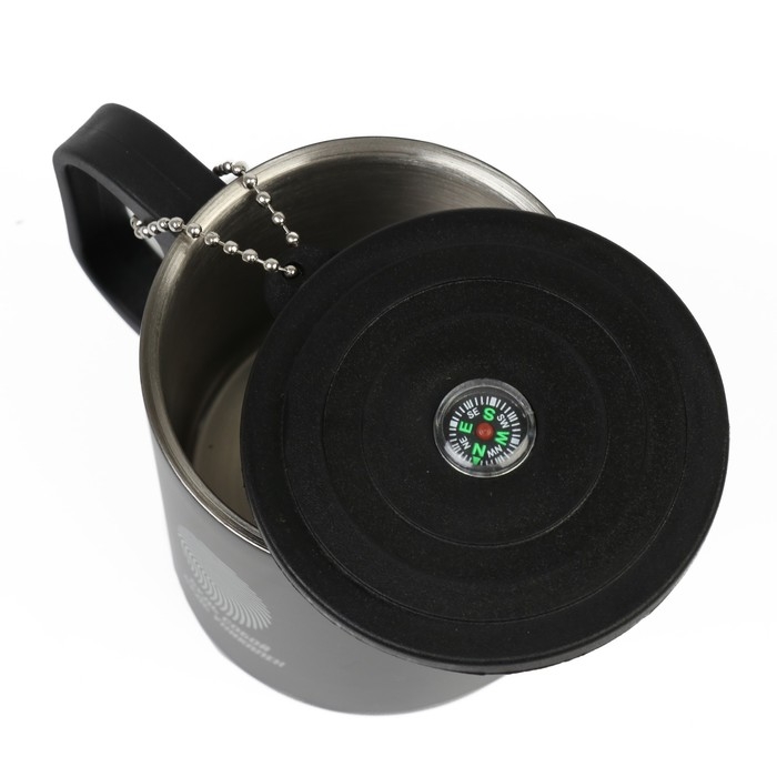 Термокружка, 180 мл, Туризм Термокружка, 180 мл, Туризм "Будь собой", сохраняет тепло 2 ч, компас