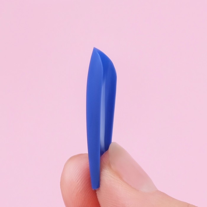 Накладные ногти, 24 шт, форма балерина, цвет матовый синий Накладные ногти, 24 шт, форма балерина, цвет матовый синий